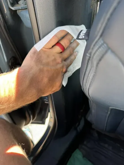 Cleaning the surface