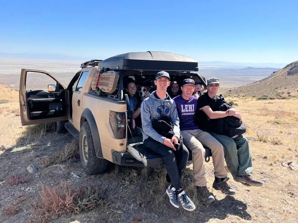 picture of us in the back of the truck